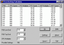 Official Download Mirror for Overclocking Calculator