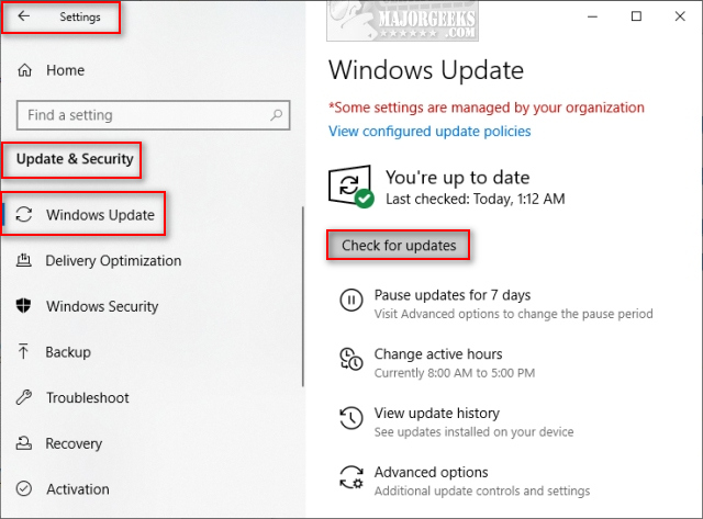 How to Manually Update Windows Defender Definitions - MajorGeeks