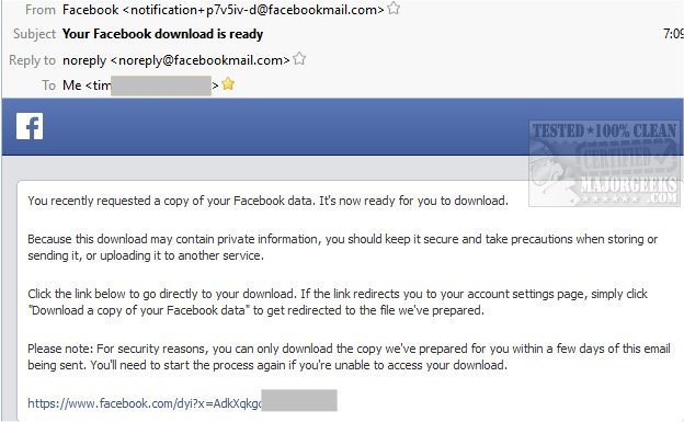 How to Download All Your Facebook Data - MajorGeeks