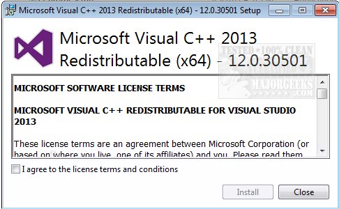 Download Microsoft Visual C 2013 Redistributable Majorgeeks
