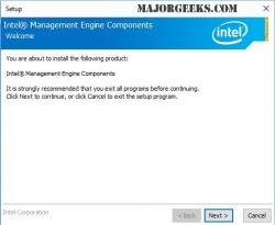 Official Download Mirror for Intel Management Engine Consumer Driver